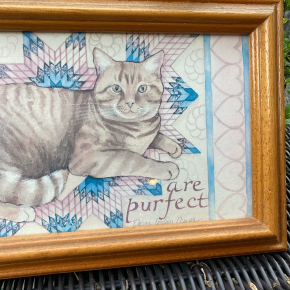 Very rare Figi Graphics Vintage cat lovers wall art - Picture 5 of 6